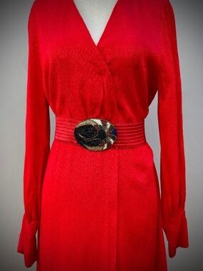 Red Slik Dress